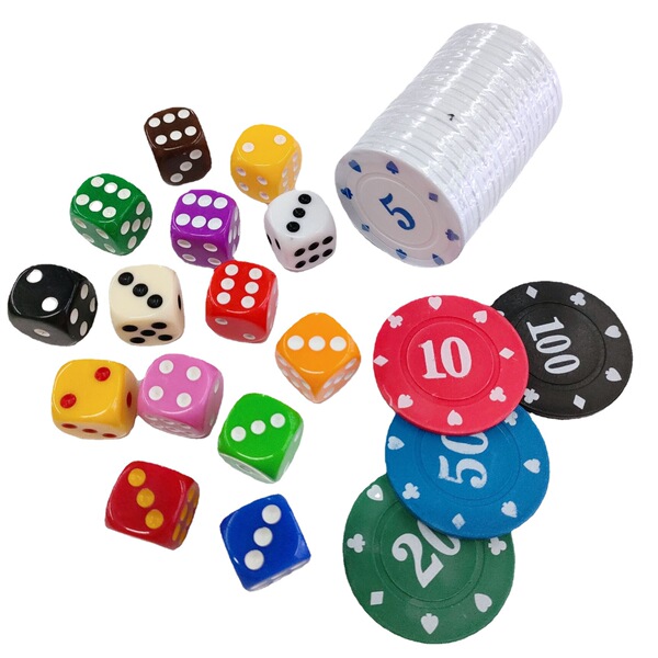 acrylic plastic dice