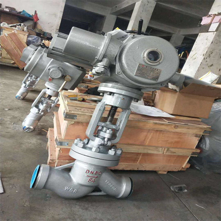 整体调节型电动焊接截止阀 J961W-40P电动不锈钢焊接截止阀 DN80