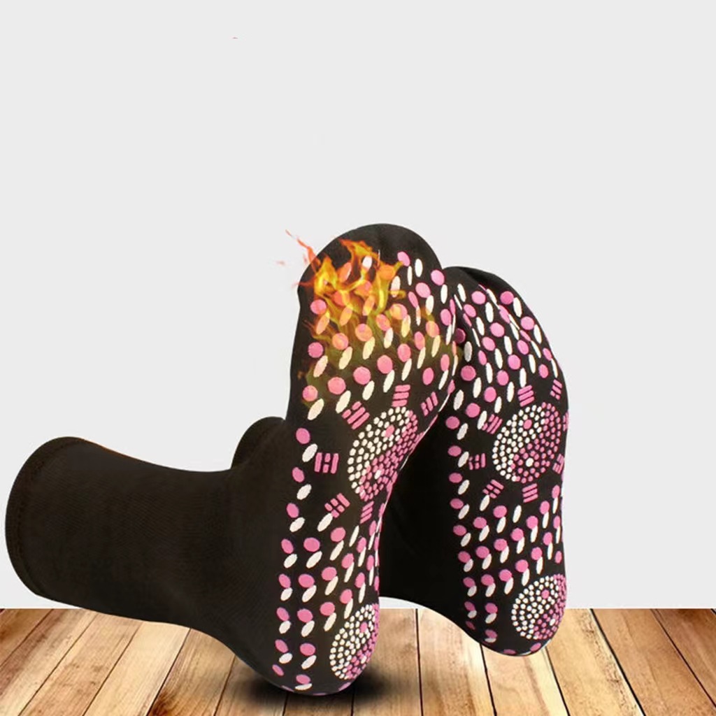 Calcetines Tomalin pies cálidos calcetines de masaje de salud a media pantorrilla calcetines de piso a prueba de frío calefacción hombres y mujeres calcetines fábrica al por mayor