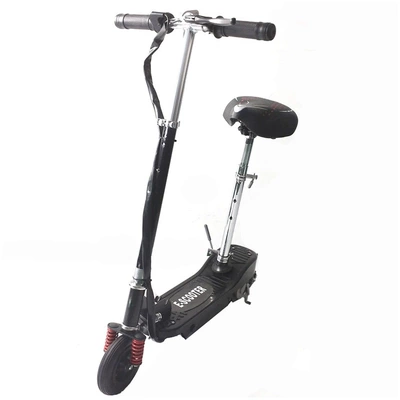 Source Manufacturer: Small Foldable Electric Scooter, Mini Lightweight 2-Wheel Mobility Electric Vehicle for Cross-Border Export (Qatlanan elektrik skuterlər) - black-shock-absorption-model