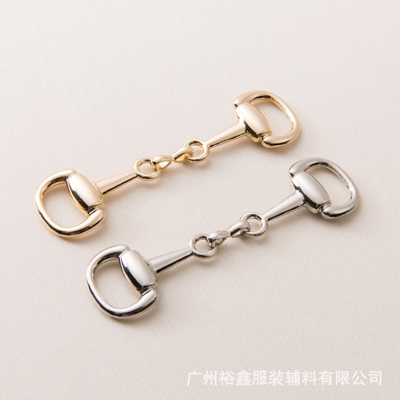 62MM合金链条豆豆鞋扣鞋链箱包服饰鞋面五金配件比基尼裤腰链胸扣