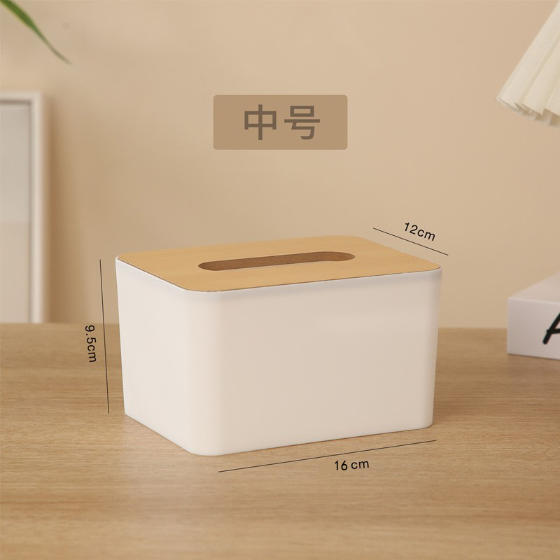 Caja de toallas de bambú cubierta de madera Caja de publicidad de regalo Caja de extracción de papel Restaurante Hotel Hotel Oficina Empresa Personalizada Almacenamiento impermeable