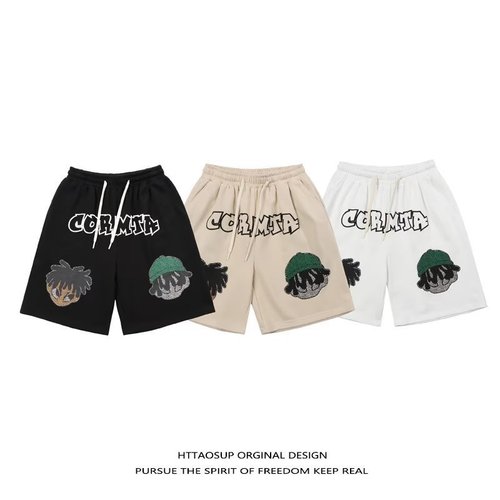 Spring and Summer Five-Finger Inseam Basic National Trend Shorts for Men and Women Loose Street Casual American Style Five-Finger Inseam National Trend BF Style