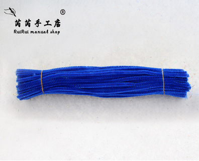 Colorido Raíz de lana Twist stick tira de lana accesorios de arcilla jardín de infantes DIY material hecho a mano limpiador de tuberías