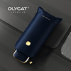 Olycat small flat folds folds and portable eclase vinyl sun sunscreen sun umbrella pure color umbrella advertisement UV rays