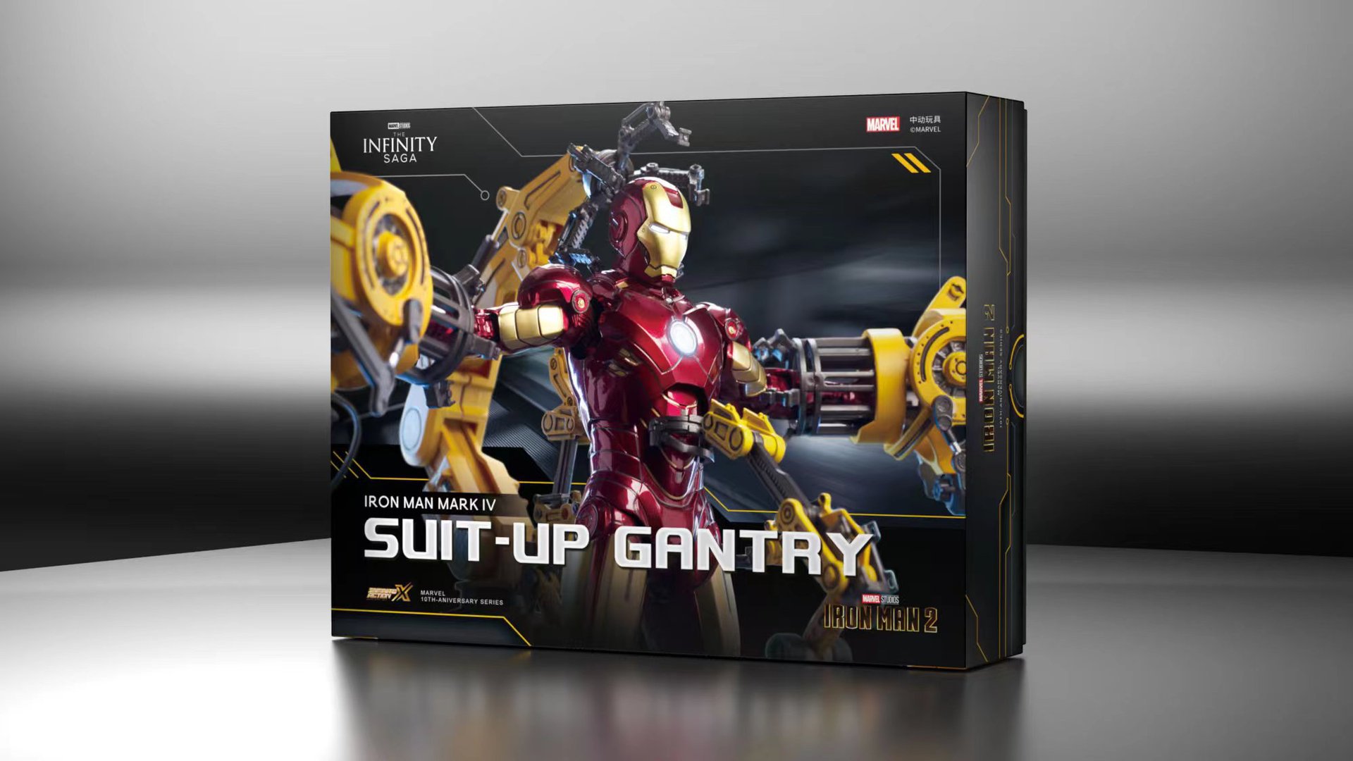 ZD Toys 1/10 Suit-up Gantry Model Toy & Iron Man MK4 Action