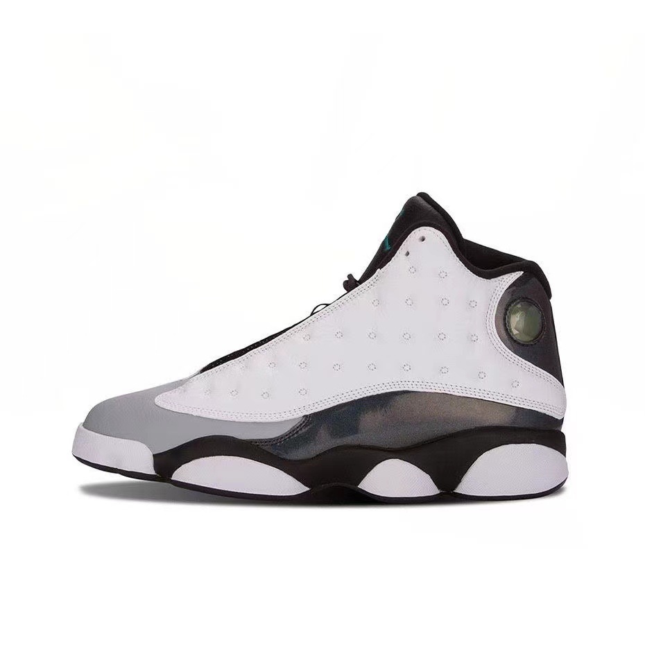 Putian zapatos transfronterizos AJ13 negro y blanco Panda empresa Joe13 alto blanco azul obsidiana zapatos de baloncesto para hombres y mujeres image 8