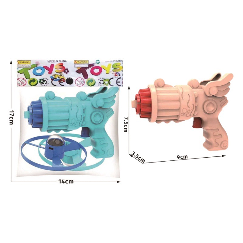 Popular Flying bambú libélula UFO pistola con flash Frisbee al aire libre juguete de los niños puesto fábrica por mayor