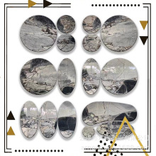 现代简约大象白水墨印象茶几地面飘窗台过门槛石台面桌面梯级