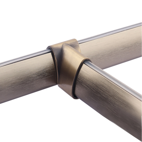 Wardrobe accessories, clothes rail, corner flange seat, multi-style thickened alloy corner clothes holder, top-mounted hanging clothes pass seat