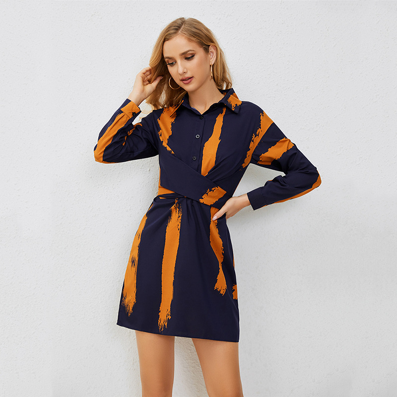 跨境外贸亚马逊ebay速卖通独立站欧美新款女装复古不规则连衣裙