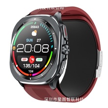新品TK65智能手表气泵式血压监测ECG心电心率NFC语音播报蓝牙通话