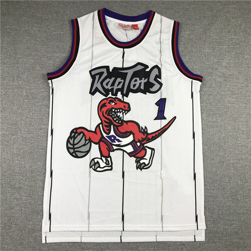 Summer cross-border jersey Raptors 1# Tracy McGrady 15 Carter retro basketball uniform embroidered vest training shorts for men and women