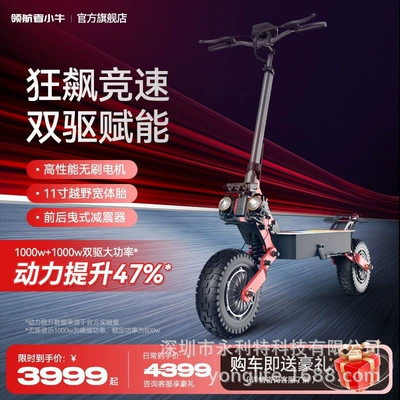 Hot-Selling 11inch New Model Off-Road Electric Scooter with Lithium Battery, 2400W, Illuminated Baseplate, Foldable Electric Vehicle (Qatlanan elektrik skuterlər)