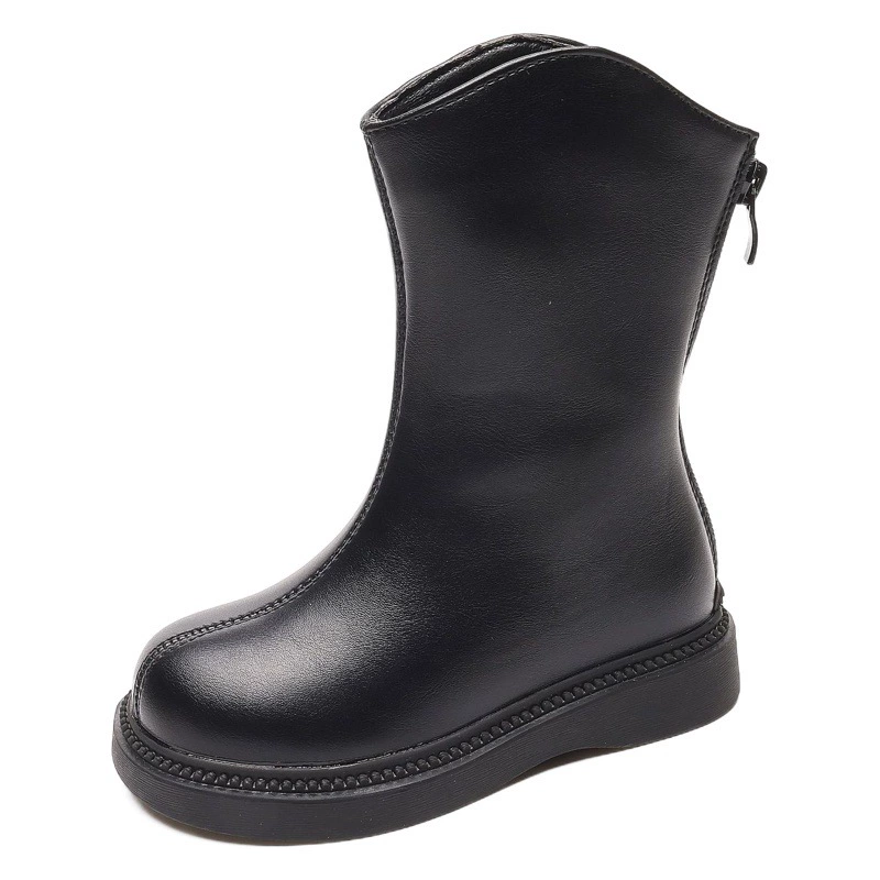 Детские сапоги Little Bear 2025: новые осенне-зимние сапоги для девочек с плюшевой подкладкой, хлопковые ботинки для девочек, детские сапоги, высокие сапоги для маленьких девочек.