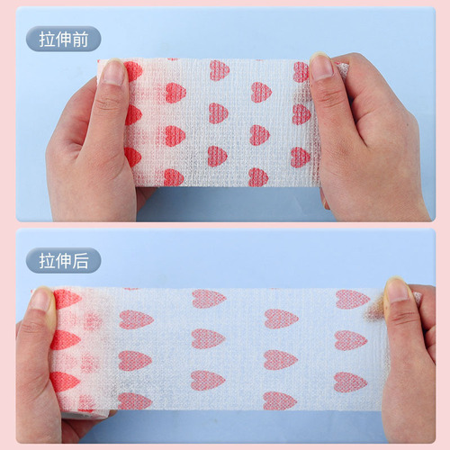 Pet puppy outdoor anti-dirty bandage leggings tape self-adhesive bandage walking dog foot binding protective bandage cloth tape