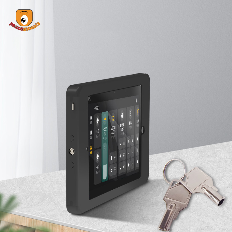 Manufacturers supply anti-theft tablet shell wall-mounted commercial metal wall-mounted all-inclusive pad anti-theft tablet shell with lock