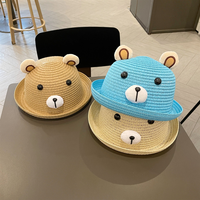 Kid's Cute Bear Bucket Hat display picture 1