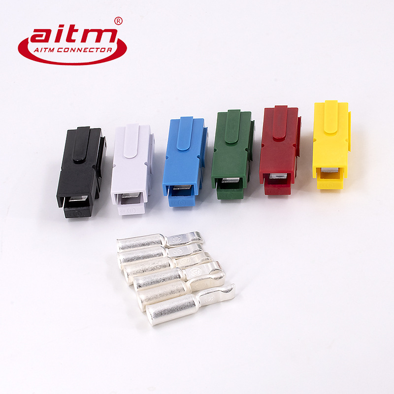 厂家直销大电流连接器单极120A插头新能源锂电池电瓶快速充电插头