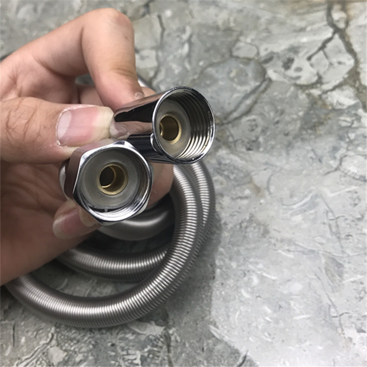 Stainless steel spring tube bathroom water heater, household water pipe, 1.5-meter shower head water inlet hose, starting from one piece undefined