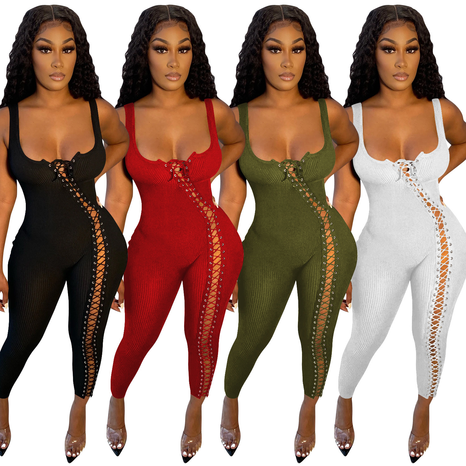 C5245 Amazon AliExpress Ebay Europa y América de moda de mujer verano nuevo sexy correa hueco junk