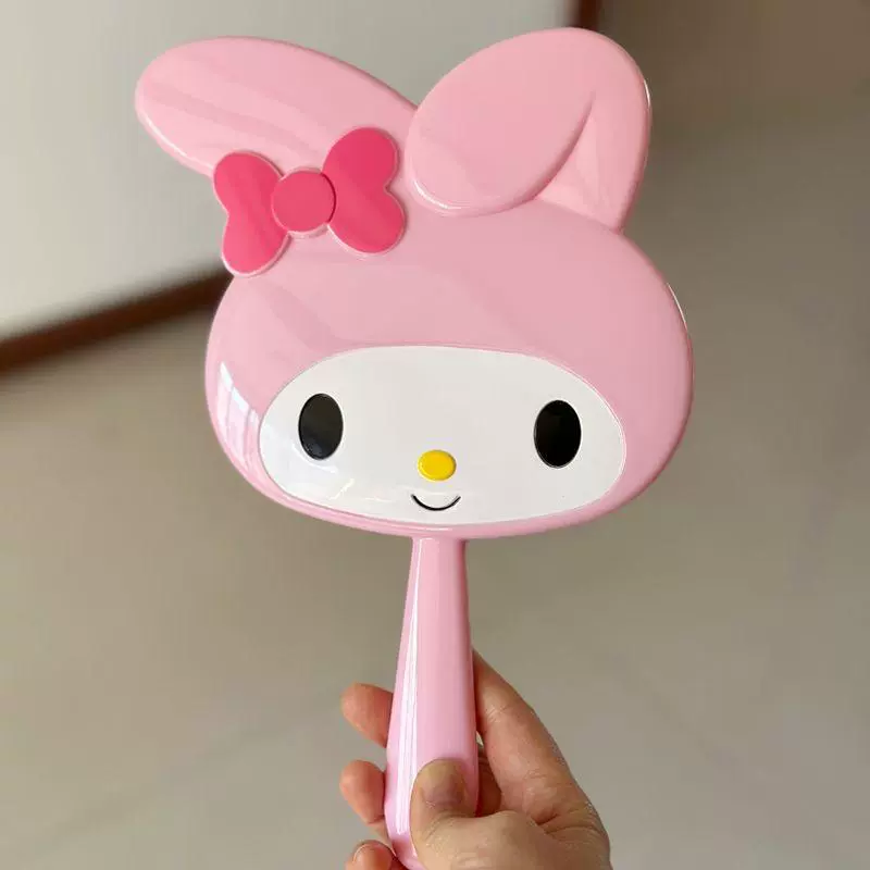 Hello Kitty, mirror handmade, shiny handheld creative materials set, keychain, DIY
