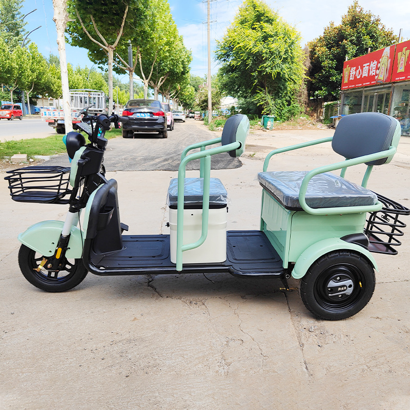 Nuevo triciclo eléctrico doméstico adulto coche de batería de los ancianos para recoger estudiantes ocio fabricante de triciclo eléctrico