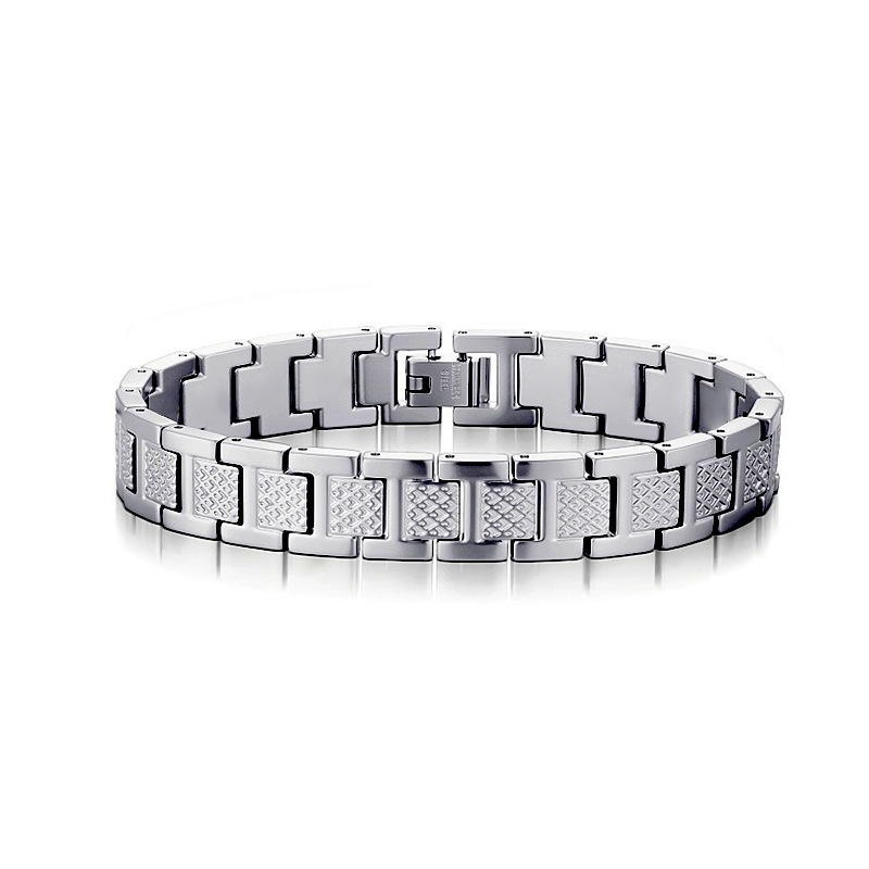 Krokodilmuster-Armband Bestseller Europa und Amerika Titan-Stahl-Magnet-Armreif Herrenschmuck modischer breiter Edelstahl wasserdicht Armband