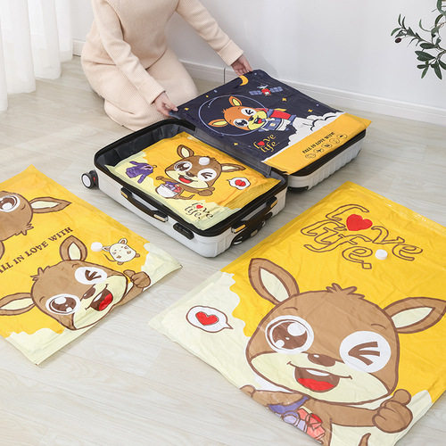 Vacuum compression bag clothes quilt storage bag clothing organization bag thickened air-free three-dimensional vacuum storage bag