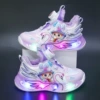 Purple cotton shoes