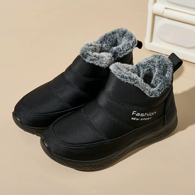 Внешняя торговля спот новая зимняя хлопчатобумажная обувь женская фабрика пользовательские бархатные теплые снежные сапоги женские толстые трансграничные женские сапоги
