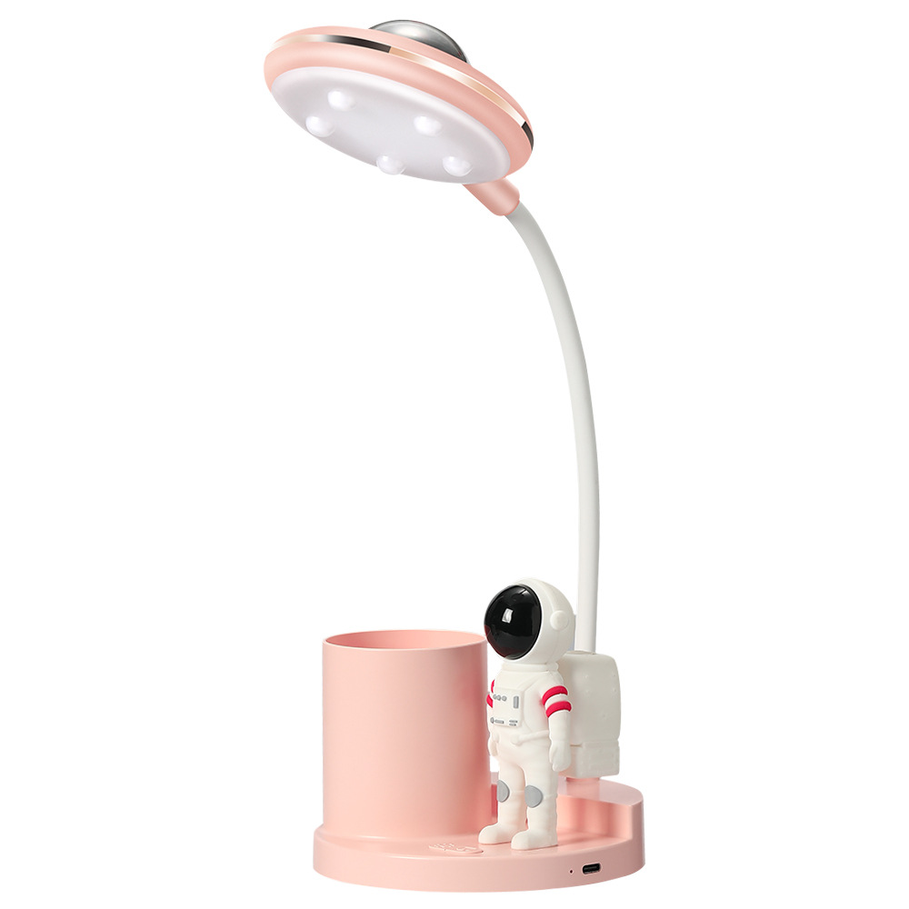 Fuchsia table lamp with projector