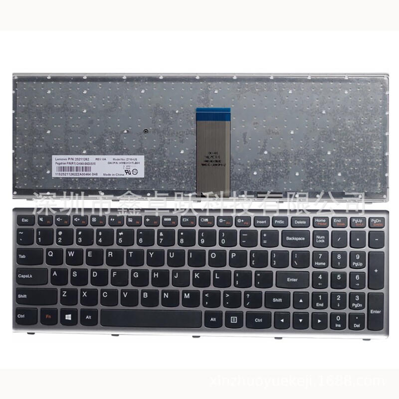 US version keyboard suitable for Lenovo Ideapad U510/U510-IFI/Z710/U510A/U510S