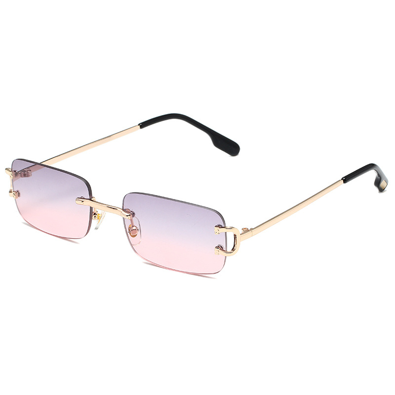 Golden frame on gray