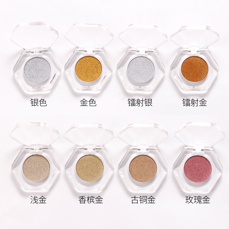 Japonés Super brillante polvo de uñas espejo de harina de titanio polvo de oro transfronterizo nuevo clavo sólido espejo mágico en polvo caja Flip transparente