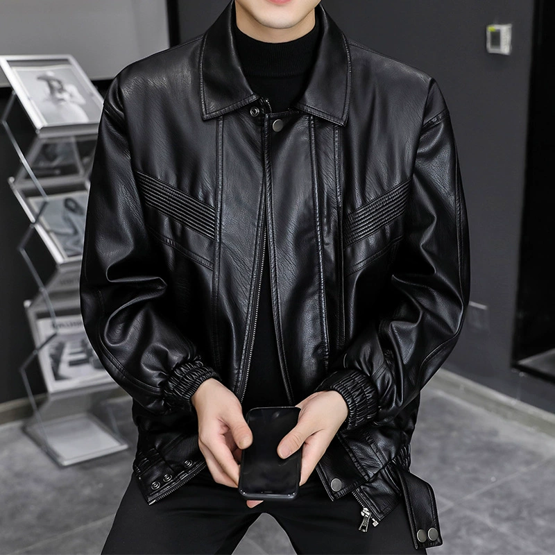 Demi-season retro keep warm windproof jacket for leisure, American style