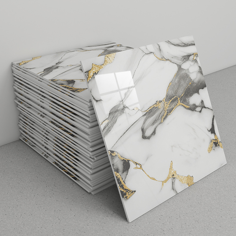 30X30强力自粘贴仿瓷砖大理石铝塑板防水现代卫生间厨房翻新墙贴|undefined