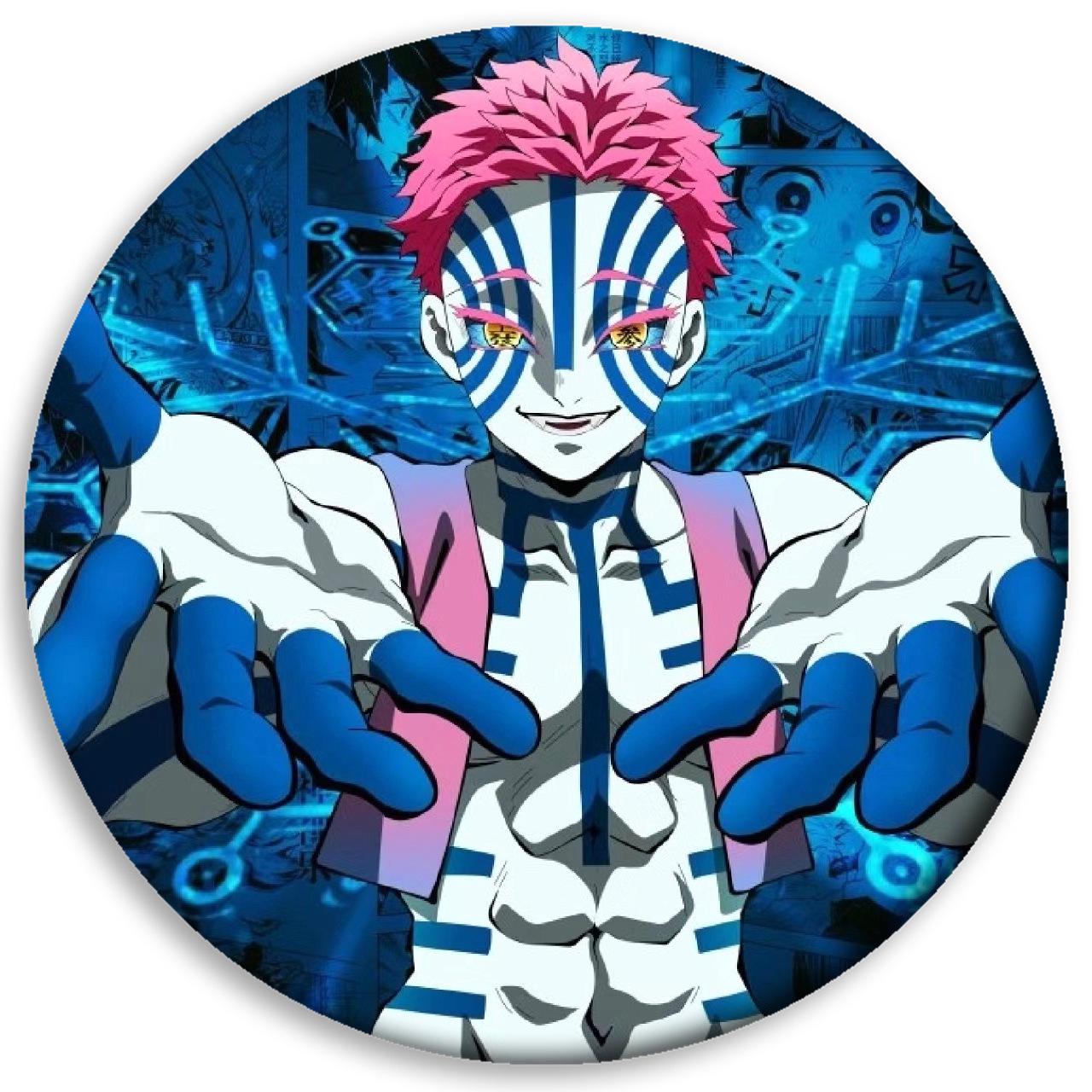 Ghost Blade insignia anime periférico carbón Zhilang usted frijoles mi esposa Shan Yi insignia barra redonda colgante