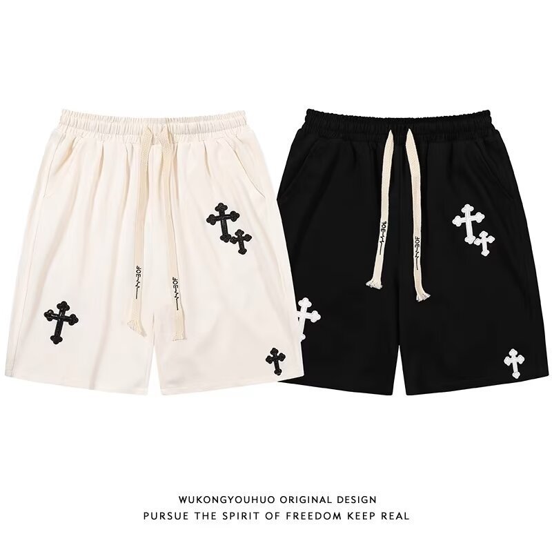 Ropa de verano pantalones cortos casuales masculinos de la marca de moda INS explosivos tendencia de ocio relajado pantalones medianos fuera de la versión coreana de pantalones de cinco puntos