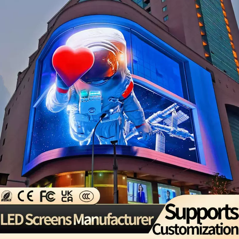 室外全彩led显示屏电子广告显示屏彩色3D户外LED屏幕源头厂家定制