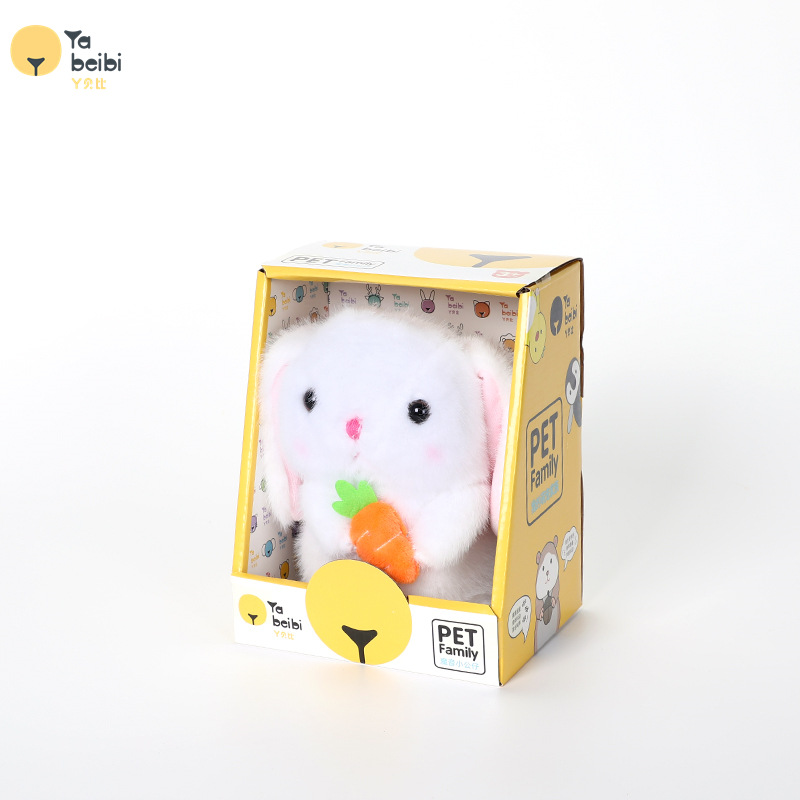 Cartoon Yabi Magic Sound Electric Rabbit, Recording and Moving Electric Shaking Plush Toy, Electric Hamster Toy