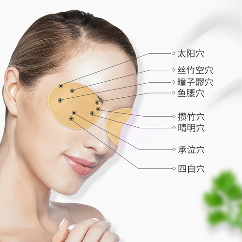Nanjing Tong Ren Tang Green Gold Home Bilberry Lutein Eye Patch for Teenagers, Students, and Children Vision Cold Compress Eye Care Patch