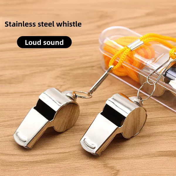 Referee whistle metal whistle wholesale stainless steel Whistle Sports Whistle Sports supplies with hanging