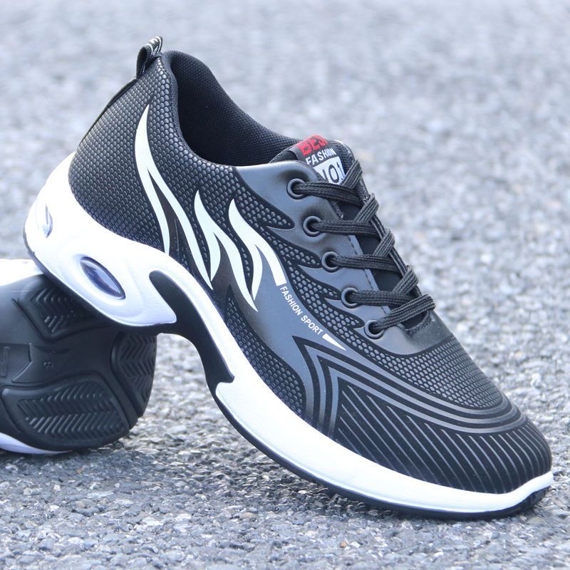 Men's shoes autumn and winter 2023 new men's fleece-lined cotton shoes leather sports casual shoes spell evening a generation of hair