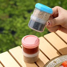 抑菌携带迷你药盒便携收纳盒酱料盒多功能防尘盒塑料分装小罐子