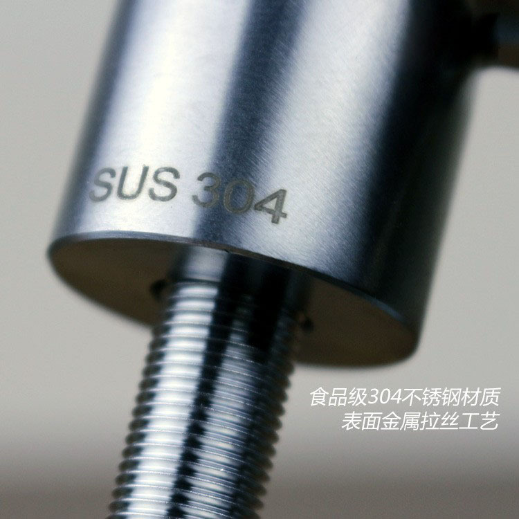 2 puntos de lujo conexión rápida estilo europeo gran curva de acero inoxidable grifo 304 purificador de agua accesorios boquilla de agua