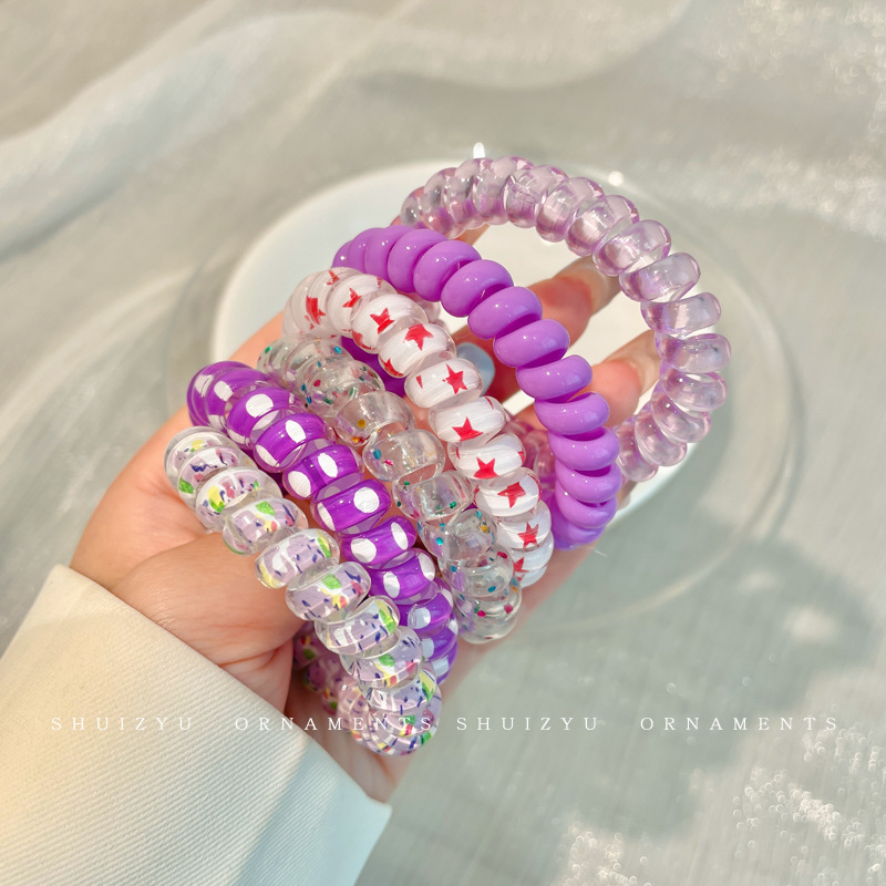 Trenza de burbuja de temperamento de moda, cuerda para el cabello, lazo para el cabello, nuevos accesorios para el cabello de alta gama para mujeres, cola de caballo simple, línea telefónica trenzada, banda de goma