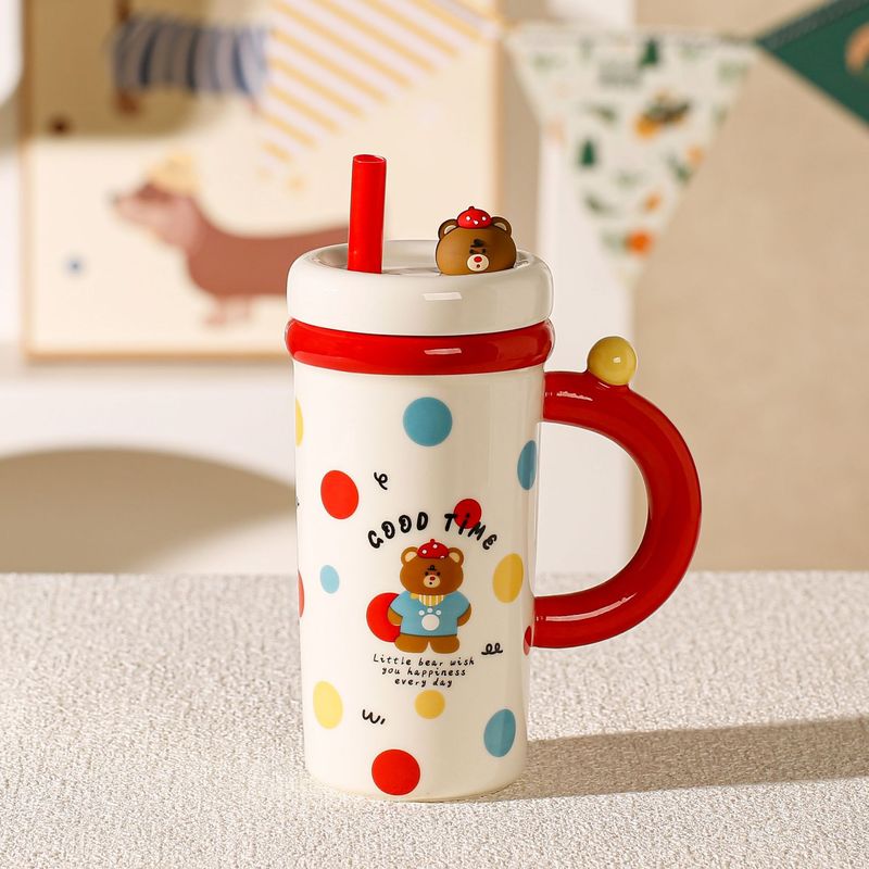 ガールズニッチ高価値マグカップ蓋付きセラミックカップ大容量ウォーターカップコーヒーカップ誕生日プレゼントお土産|undefined