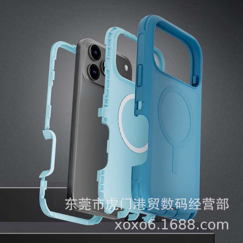 iPhone17 ProMax 3 磁気電話ケース Apple 17 Defender Defender 保護ケースに適しています。|undefined