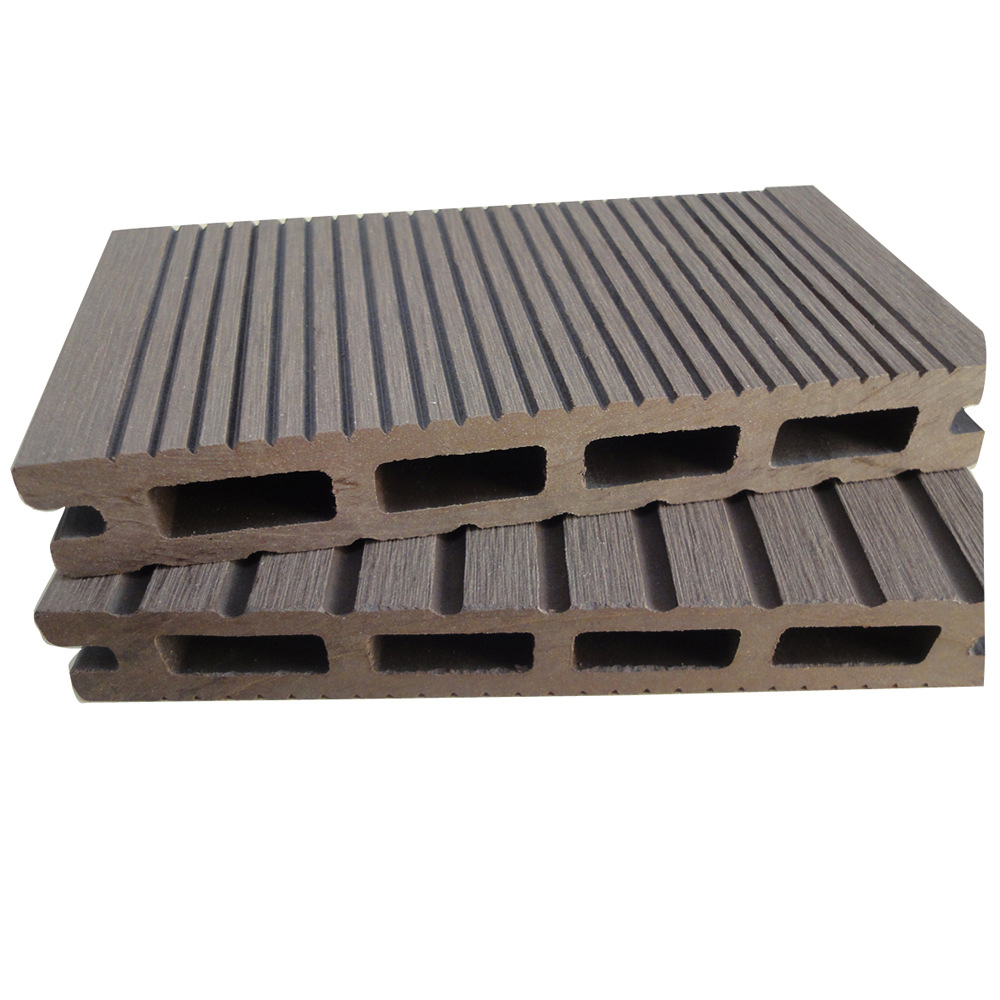 Piso de Madera Plástica Exterior 145x21 Impermeable y Anticorrosivo